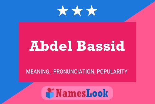 Abdel Bassid Name Poster