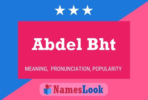 Abdel Bht Name Poster