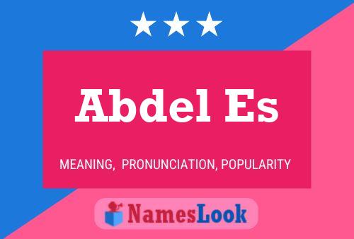 Abdel Es Name Poster