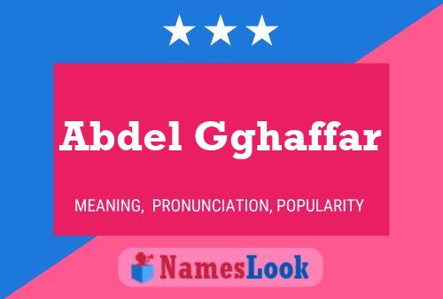 Abdel Gghaffar Name Poster