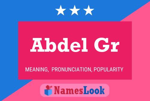 Abdel Gr Name Poster