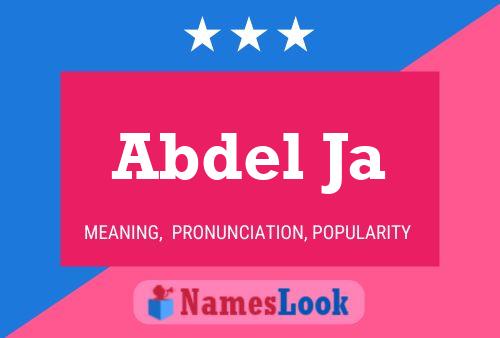 Abdel Ja Name Poster