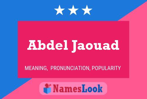 Abdel Jaouad Name Poster