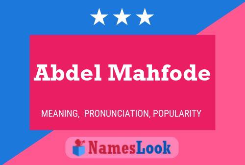 Abdel Mahfode Name Poster