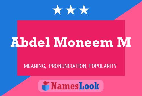 Abdel Moneem M Name Poster