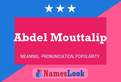 Abdel Mouttalip Name Poster