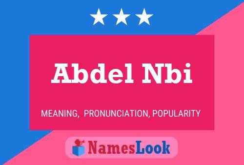 Abdel Nbi Name Poster