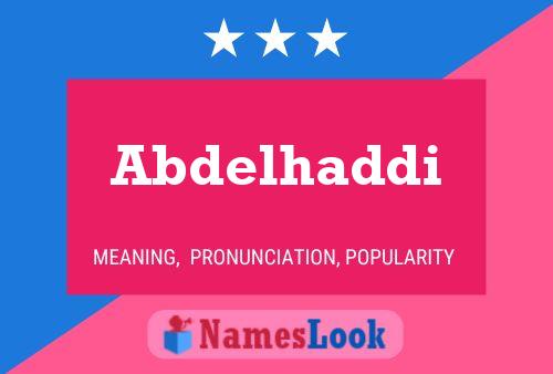 Abdelhaddi Name Poster