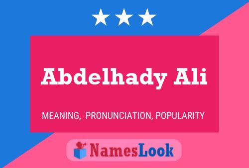 Abdelhady Ali Name Poster