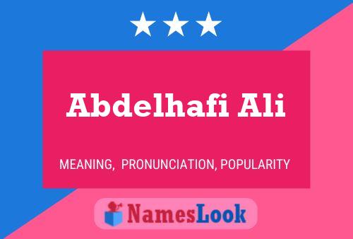 Abdelhafi Ali Name Poster