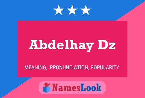 Abdelhay Dz Name Poster