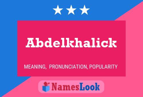 Abdelkhalick Name Poster