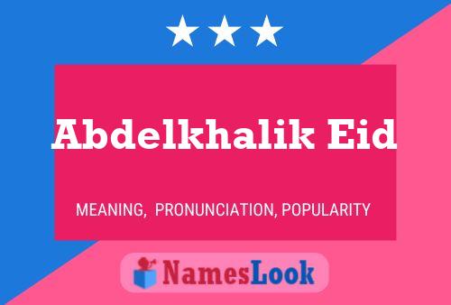 Abdelkhalik Eid Name Poster