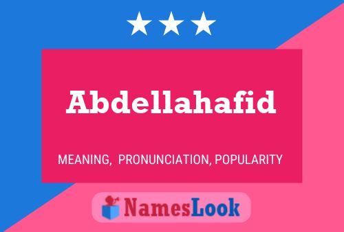 Abdellahafid Name Poster