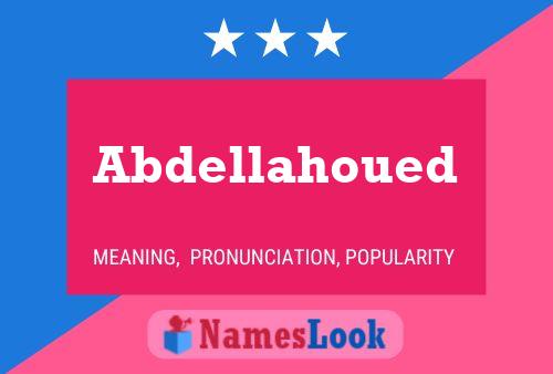 Abdellahoued Name Poster