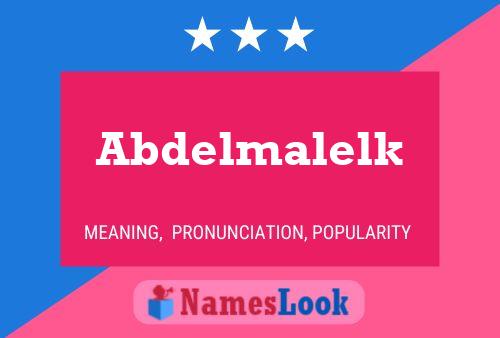 Abdelmalelk Name Poster