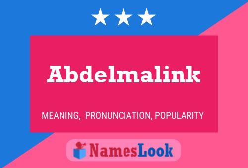 Abdelmalink Name Poster