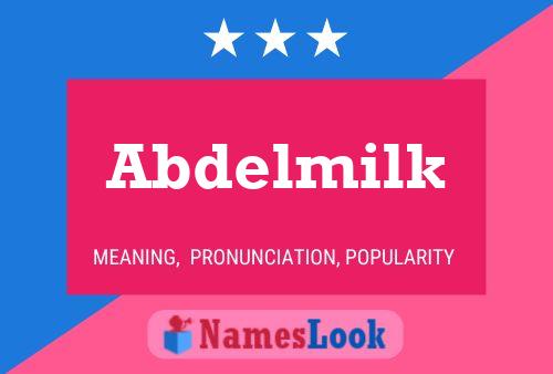 Abdelmilk Name Poster