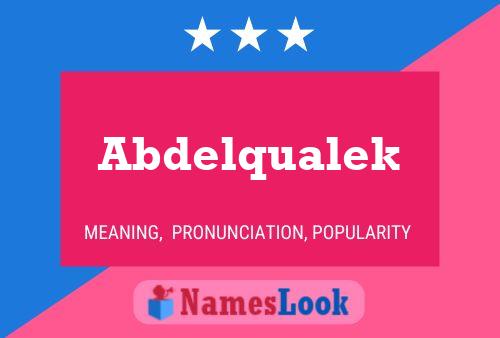 Abdelqualek Name Poster