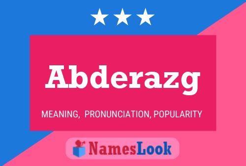 Abderazg Name Poster