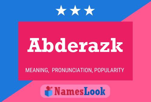 Abderazk Name Poster