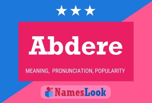 Abdere Name Poster