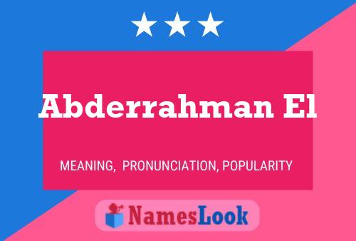 Abderrahman El Name Poster