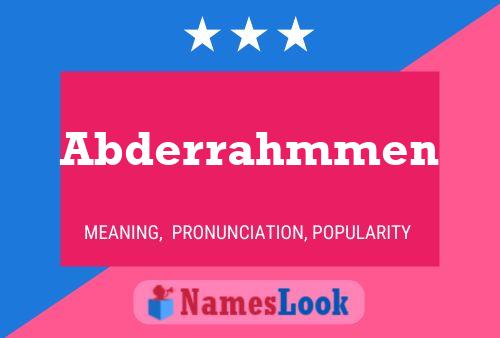 Abderrahmmen Name Poster