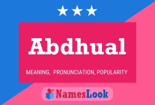 Abdhual Name Poster