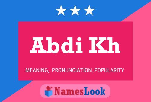 Abdi Kh Name Poster