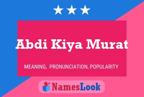 Abdi Kiya Murat Name Poster