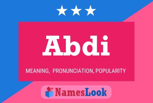 Abdi Name Poster