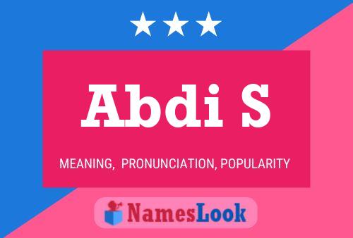 Abdi S Name Poster