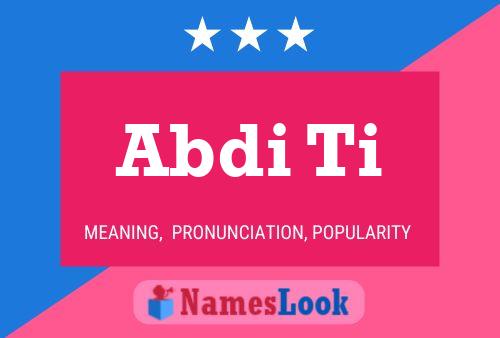 Abdi Ti Name Poster