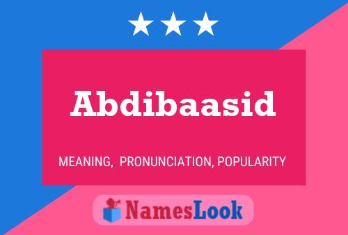 Abdibaasid Name Poster