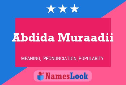 Abdida Muraadii Name Poster