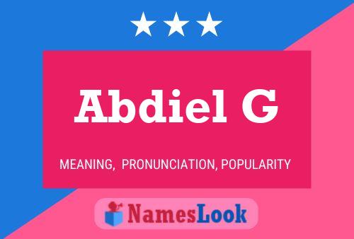 Abdiel G Name Poster