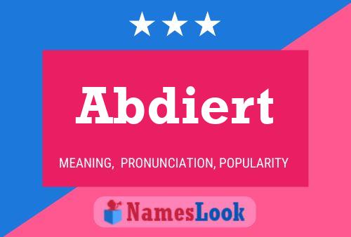 Abdiert Name Poster