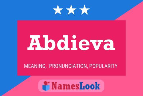 Abdieva Name Poster