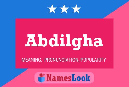 Abdilgha Name Poster