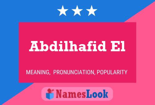 Abdilhafid El Name Poster