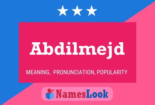 Abdilmejd Name Poster