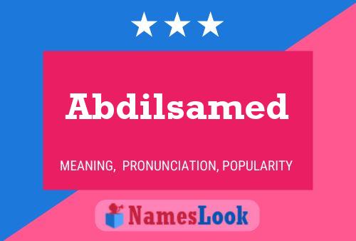 Abdilsamed Name Poster