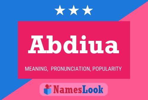 Abdiua Name Poster