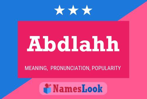 Abdlahh Name Poster