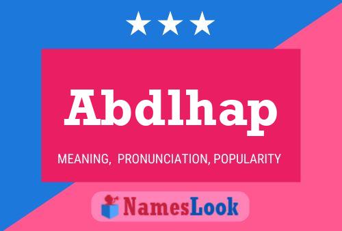 Abdlhap Name Poster