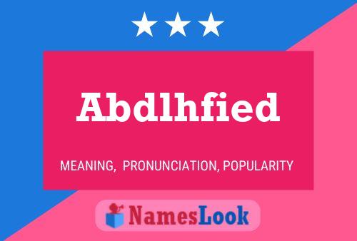 Abdlhfied Name Poster