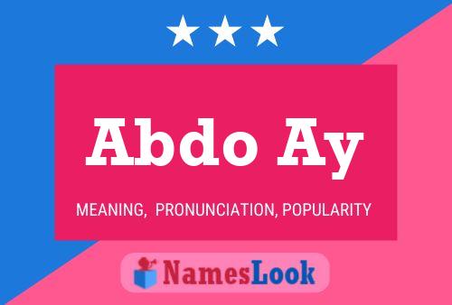 Abdo Ay Name Poster