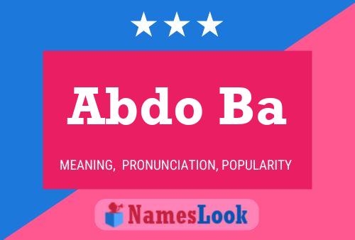 Abdo Ba Name Poster