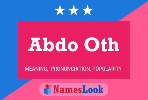 Abdo Oth Name Poster